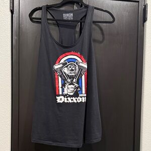 DIXXON Black Tank with Engine Graphic